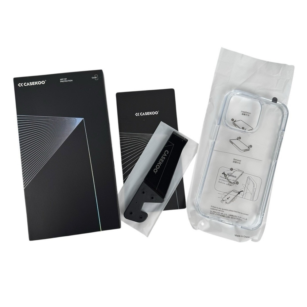 Casekoo iPhone 13 Pro Case Clear With Stand Minimalistic‎ Shock ProofE72Q